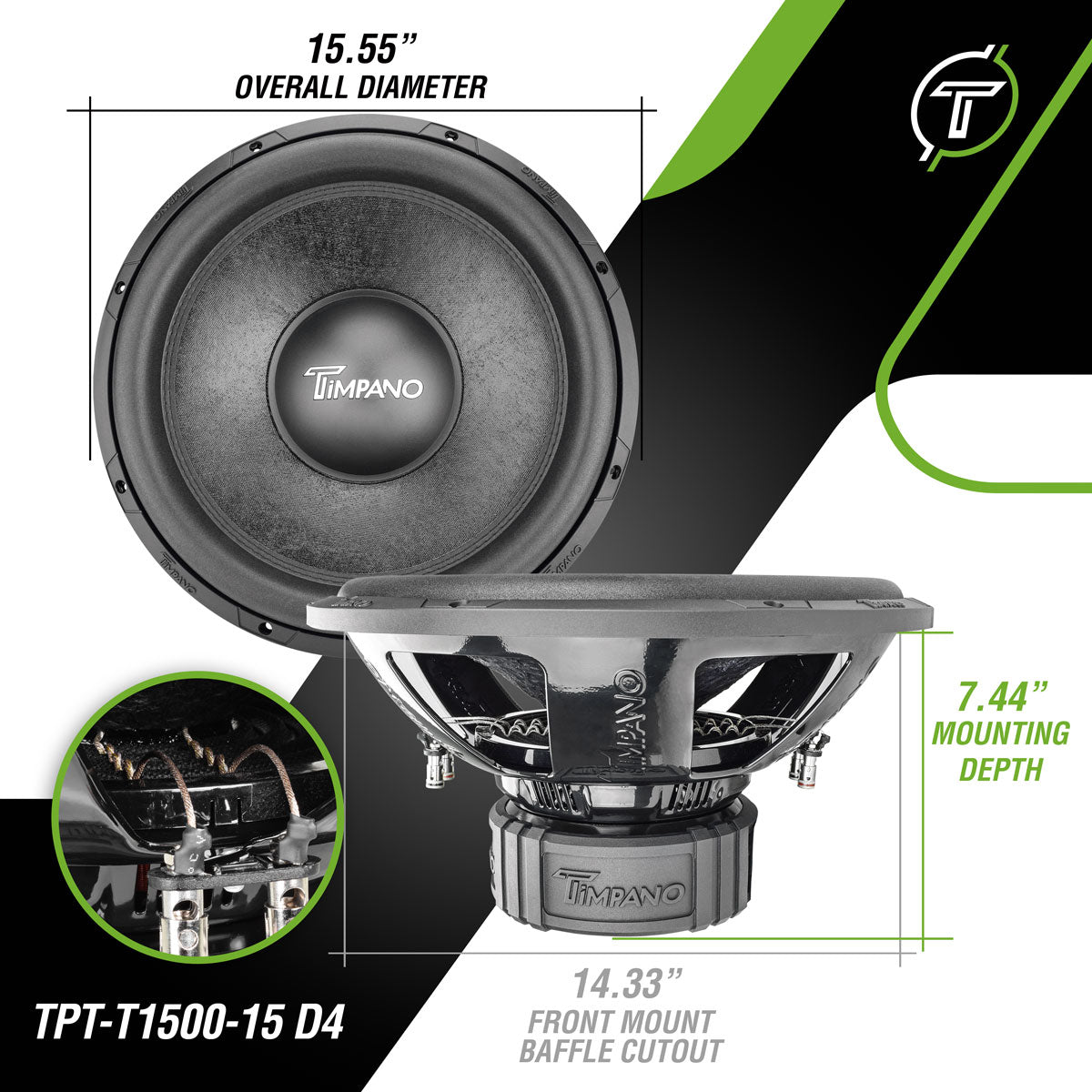 TPT-T1500-15 D4 Subwoofer Timpano Audio