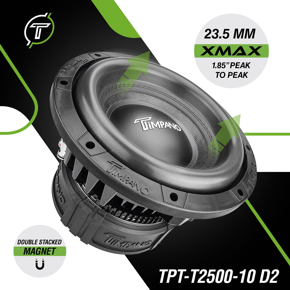 TPT-T2500-10 D2 Subwoofer Timpano Audio