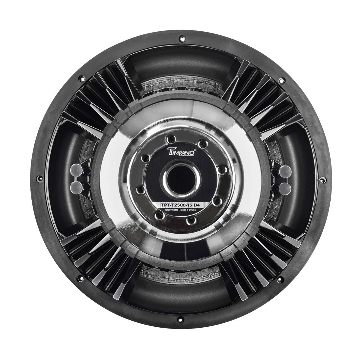 TPT-T2500-12 D4 - Timpano 12″ Car Audio Subwoofer 2500 Watts Dual 4 Ohm Timpano