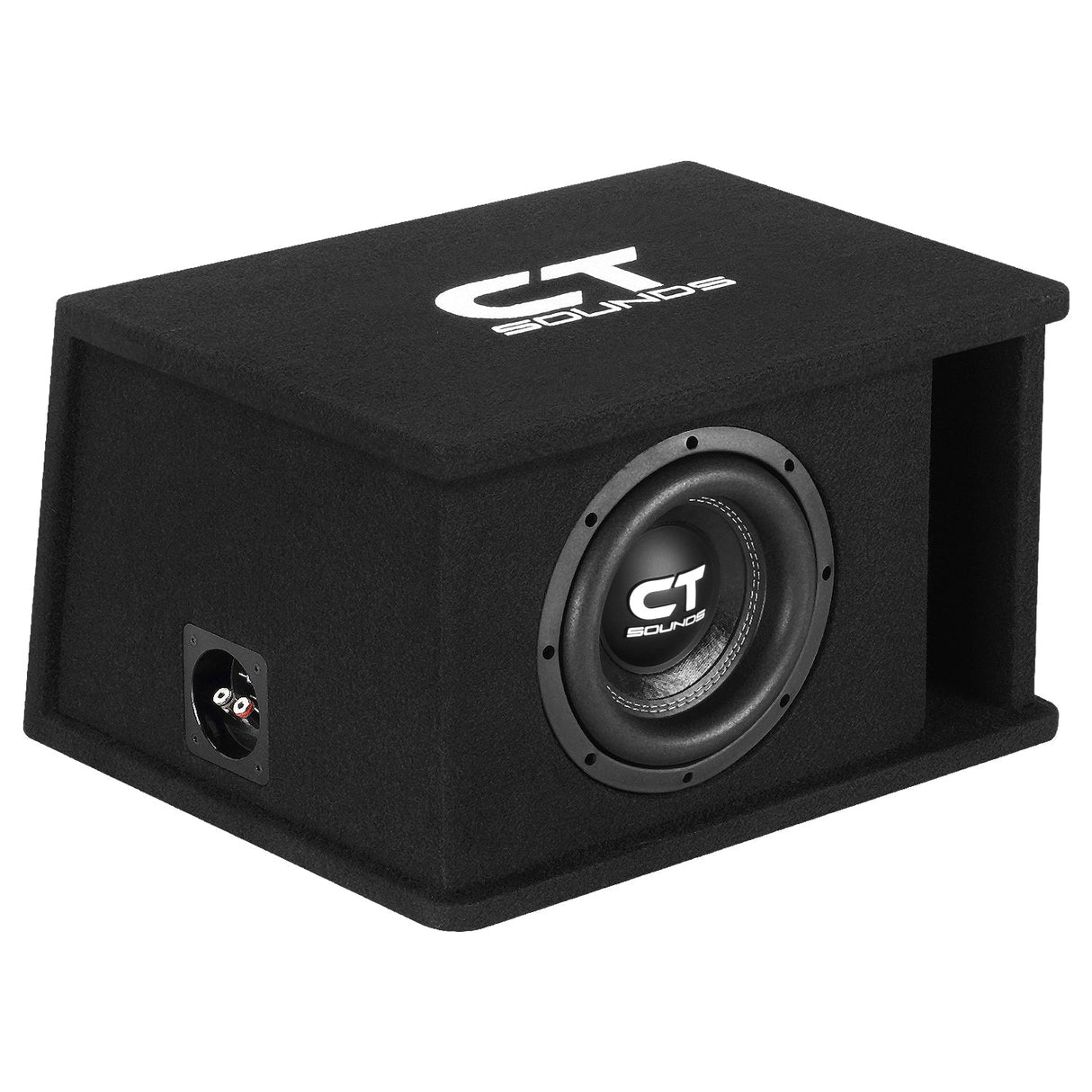 Single 8" 800W Complete Bass Package w/ Sub Box, Amp, & Wiring Kit CT Sounds