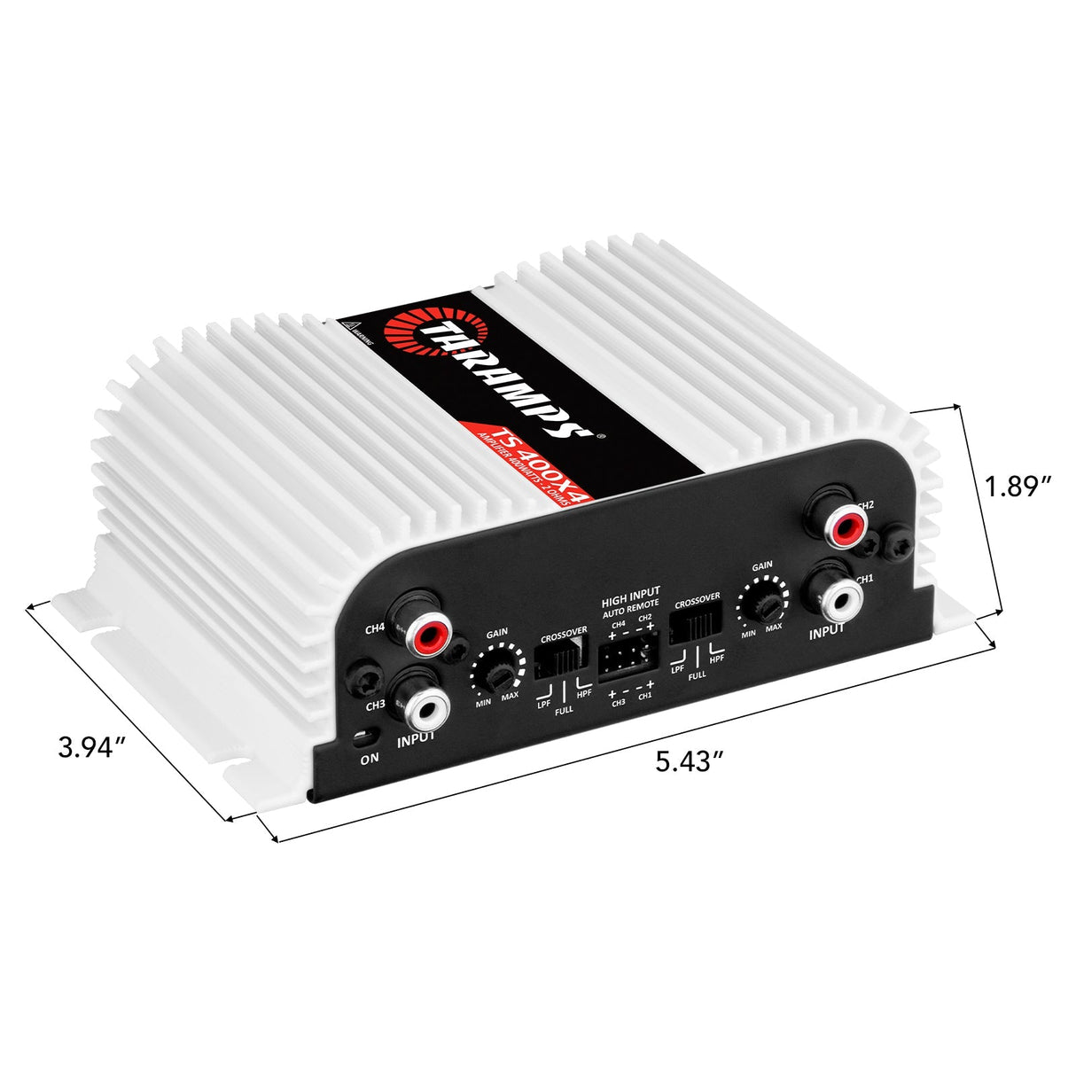 Taramps TS 400X4 HIGH LEVEL INPUT Car Audio Amplifier | NEW SMALL SIZE! Taramps US