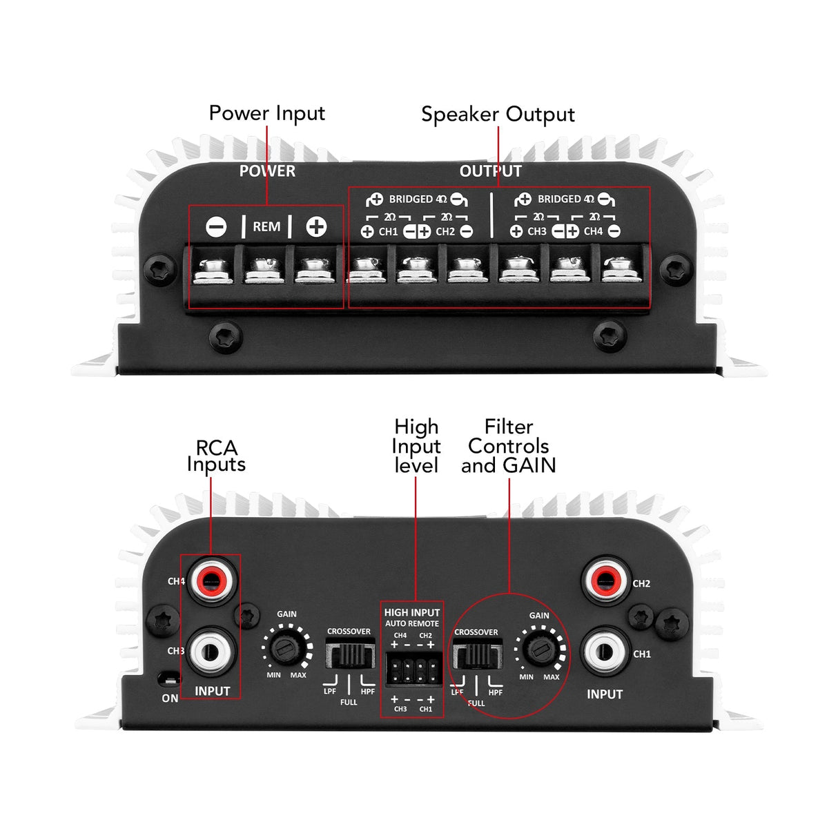 Taramps TS 400X4 HIGH LEVEL INPUT Car Audio Amplifier | NEW SMALL SIZE! Taramps US