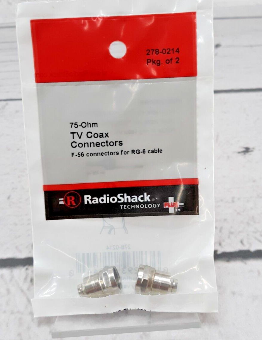TV Coax Connectors 75-Ohm 278-0214 TekShack