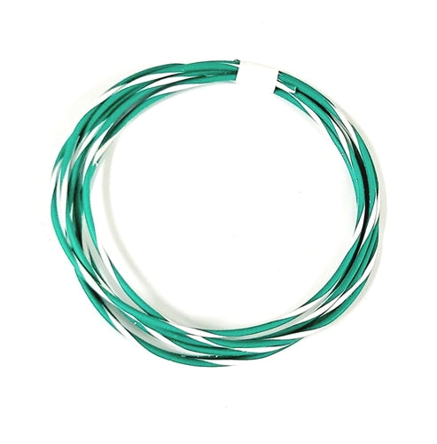 TXL 18 AWG AUTOMOTIVE WIRE GREEN W/ WHITE STRIPE