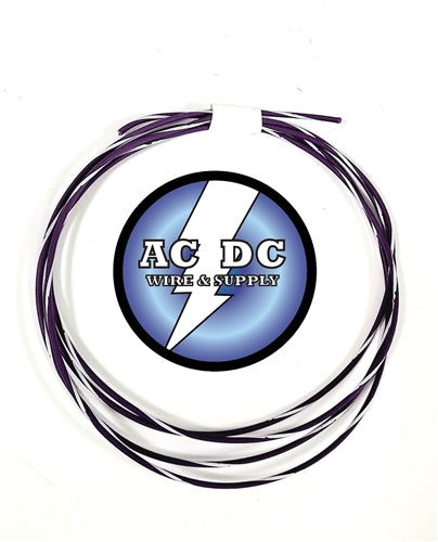 TXL 22 AWG AUTOMOTIVE WIRE PURPLE W/ WHITE STRIPE
