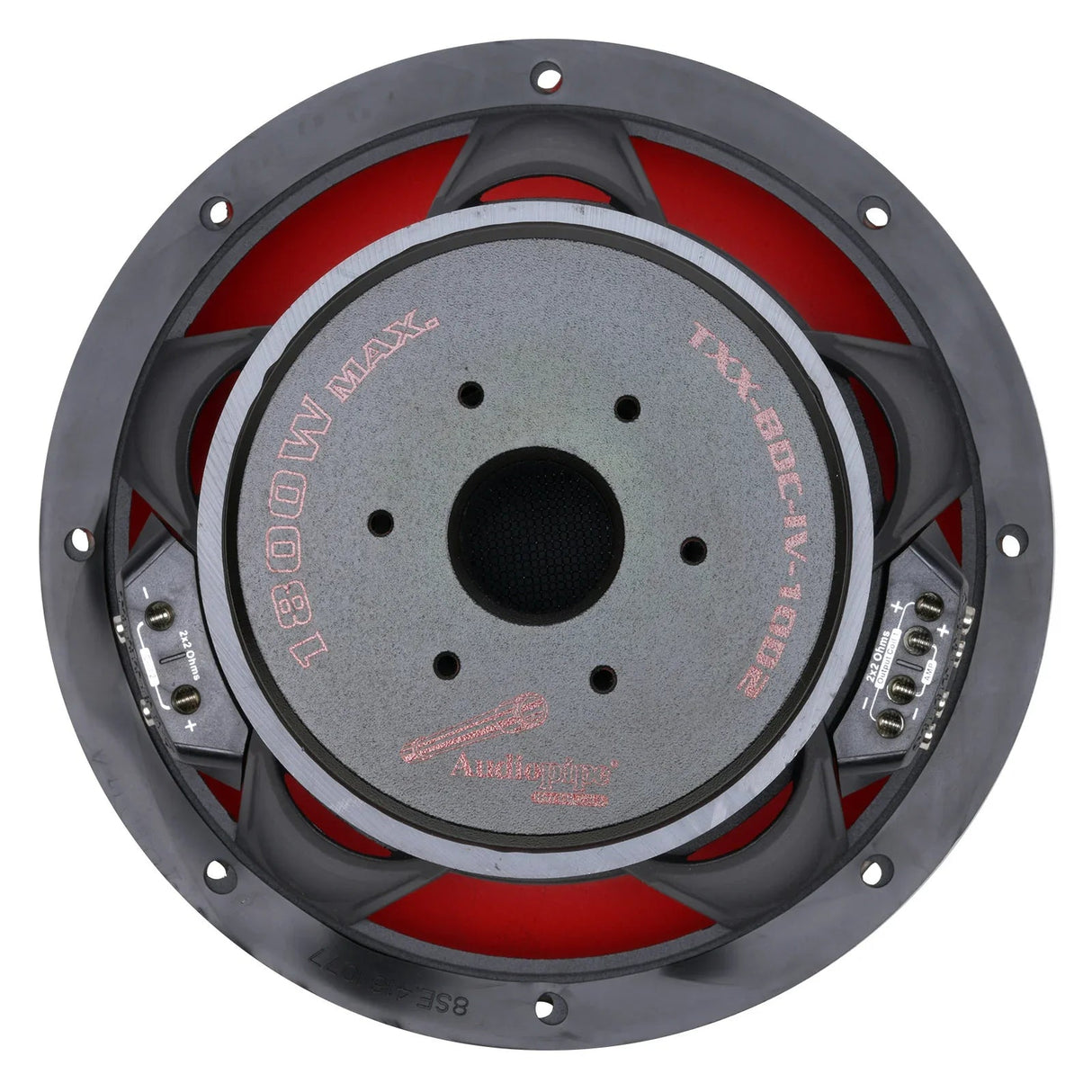 Audiopipe TXX-BDC-IV-10D2 | 10" 900W RMS Quad Stack Composite Cone Subwoofer DVC