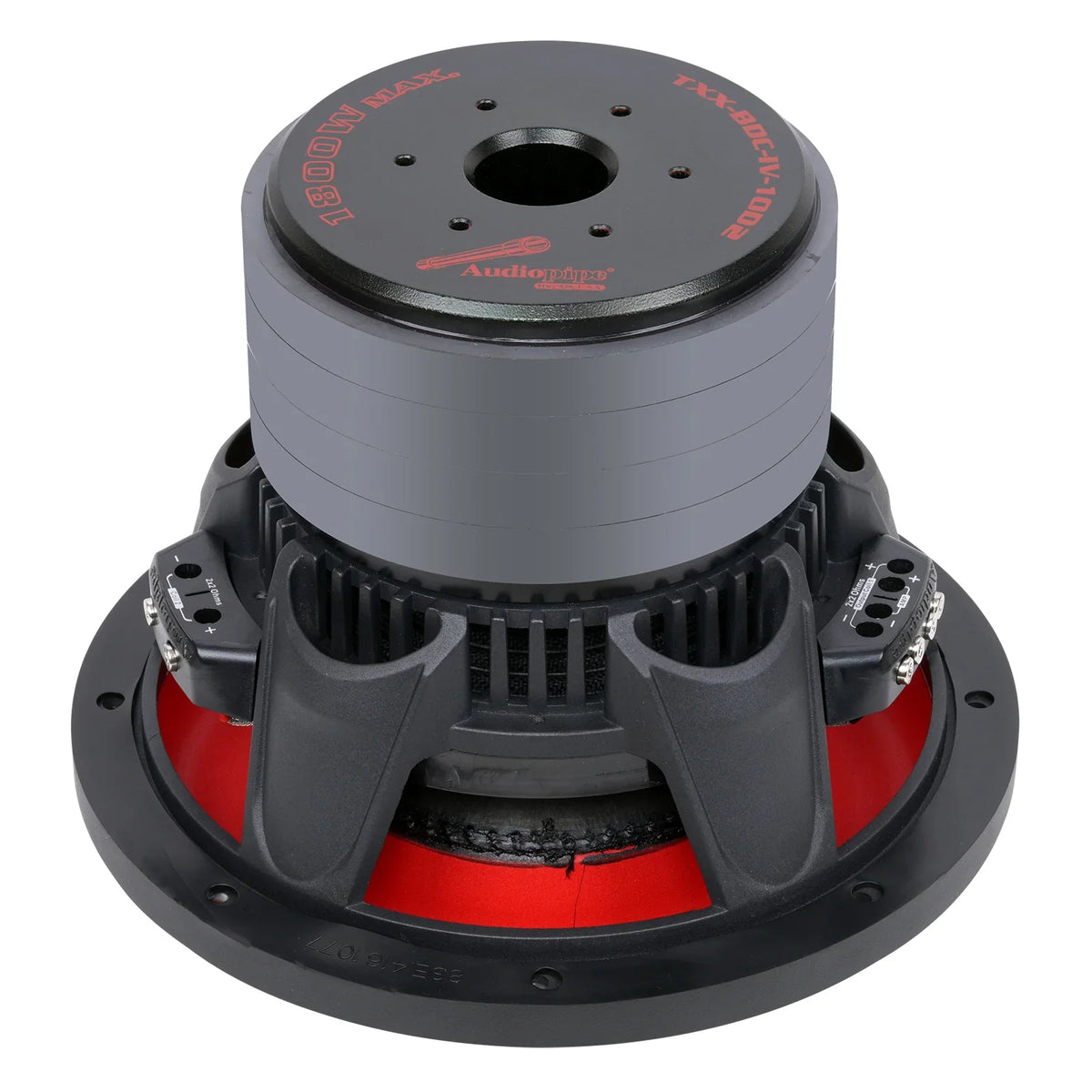 Audiopipe TXX-BDC-IV-10D2 | 10" 900W RMS Quad Stack Composite Cone Subwoofer DVC
