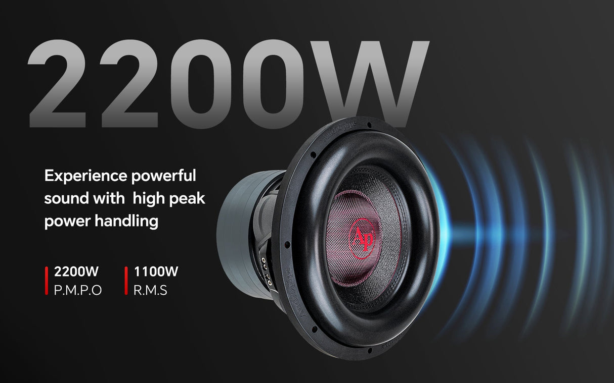 12" Quad Stack Composite Cone Subwoofer (TXX-BDC-IV-12) Audiopipe