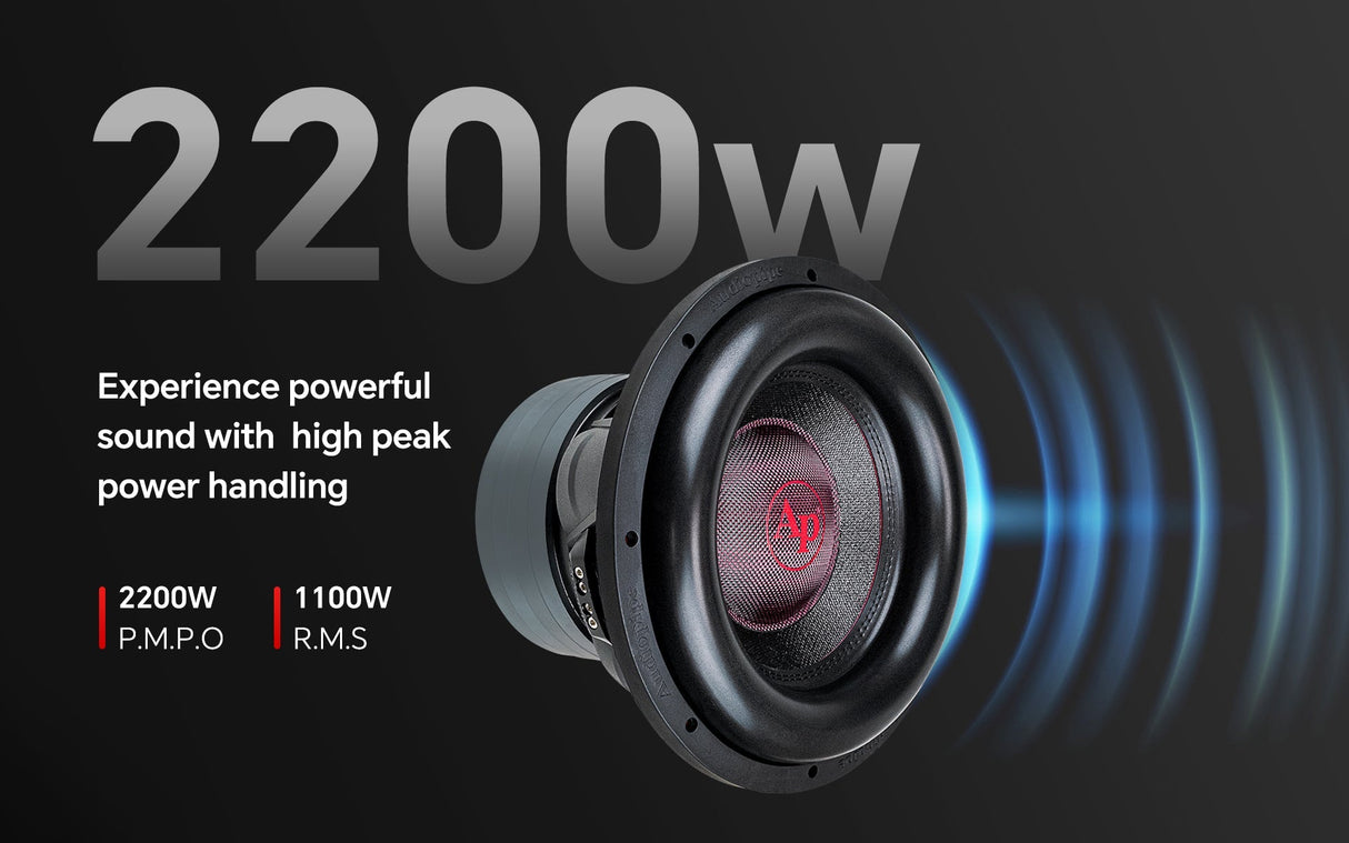 12" Quad Stack Composite Cone Subwoofer (TXX-BDC-IV-12D2) Audiopipe