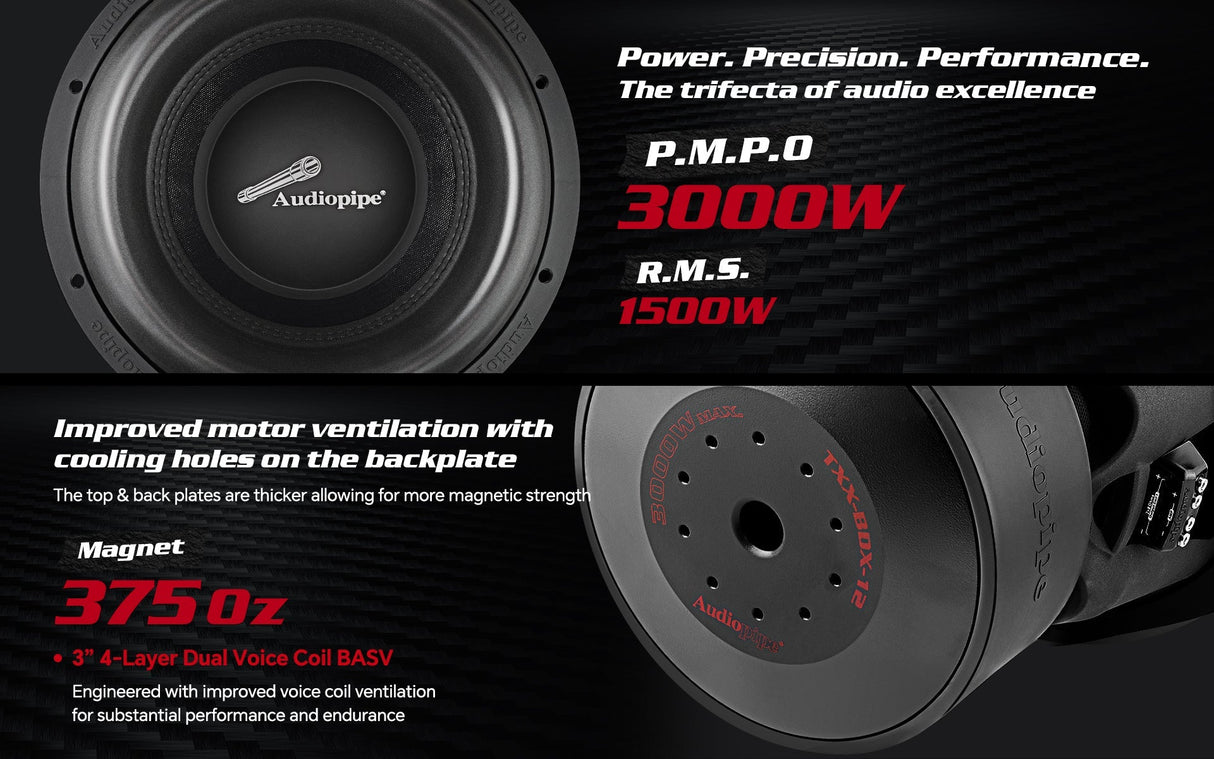12" Competition Subwoofer (TXX-BDX-12) Audiopipe