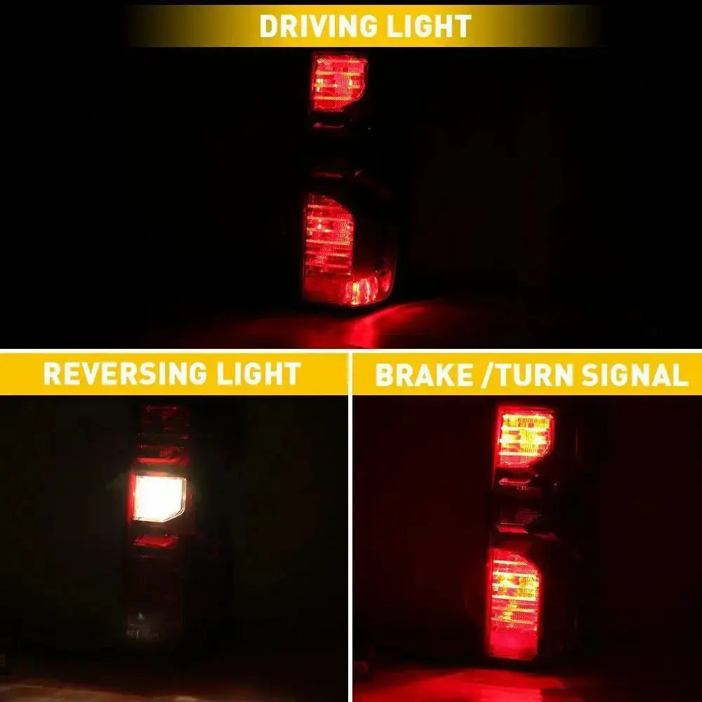 Tail Light Assembly Driver + Passenger (Left + Right) Set for 2019-2022 Chevrolet Chevy Silverado 1500