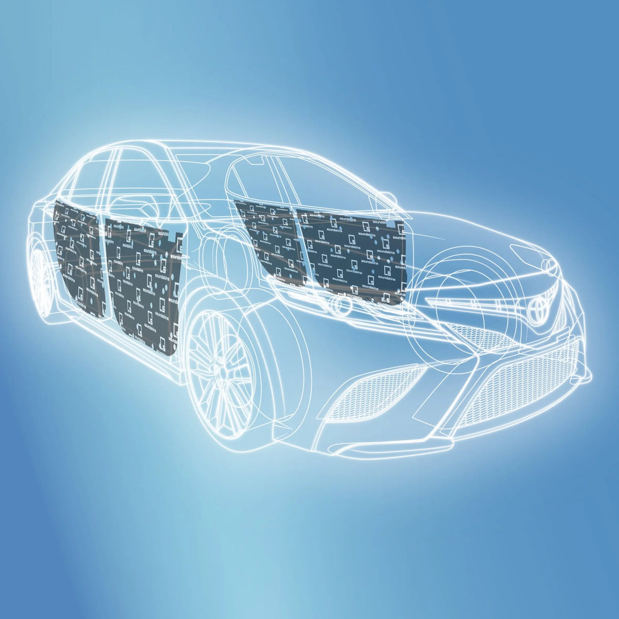 Toyota Camry Soundproofing Vehicle Specific Kit (2018-2024) – SoundSkins SSK-CAMRY4DR SoundSkins Global