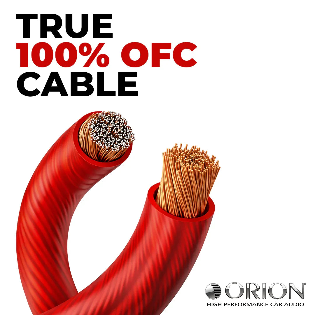 ORION 0-GAUGE 100% OXYGEN FREE COPPER (OFC) AMPLIFIER WIRING KIT I COPPERKIT0 Orion