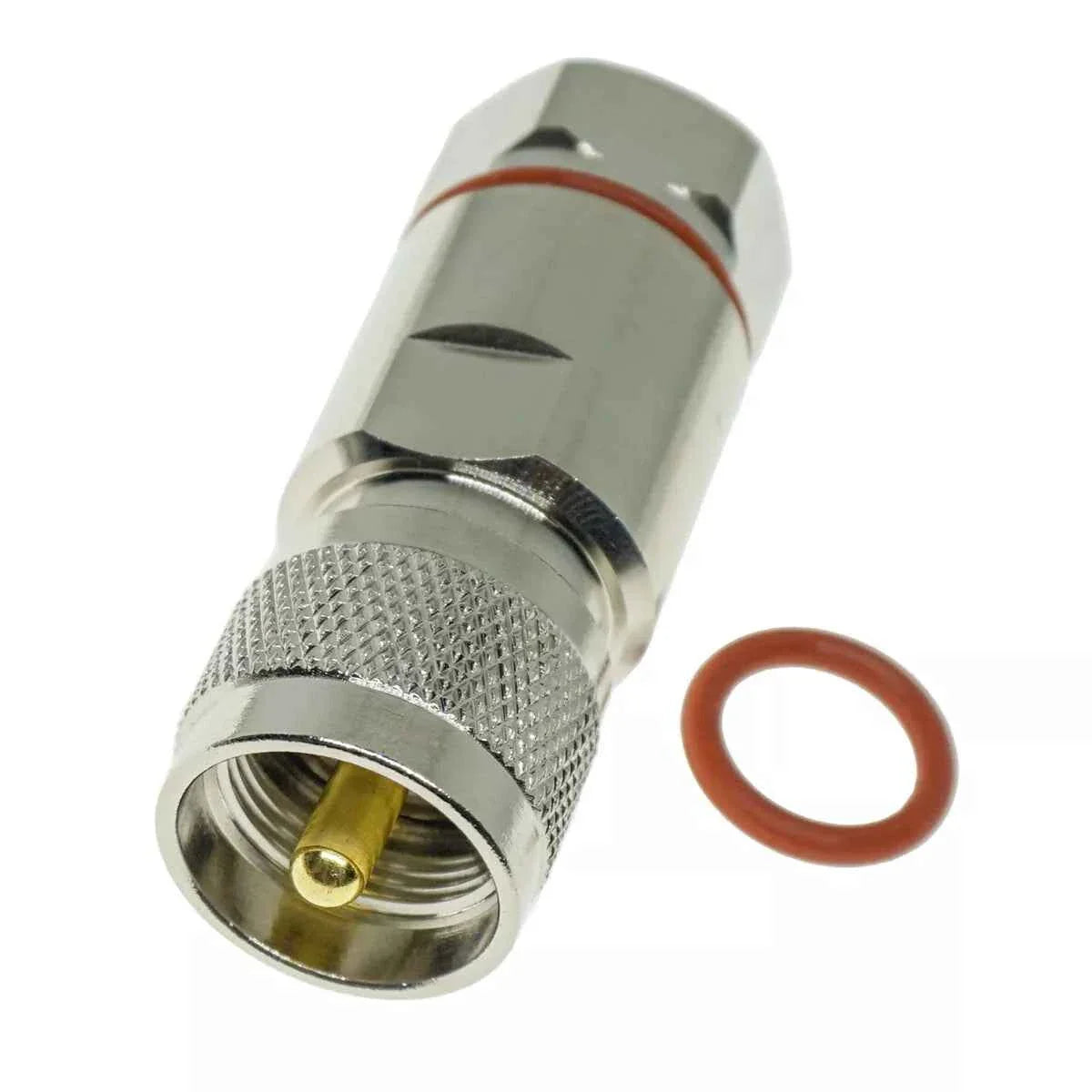 UHF Male PL259 Female SO239 Connector 1/2" Corrugated Andrew Heliax Superflex TekShack