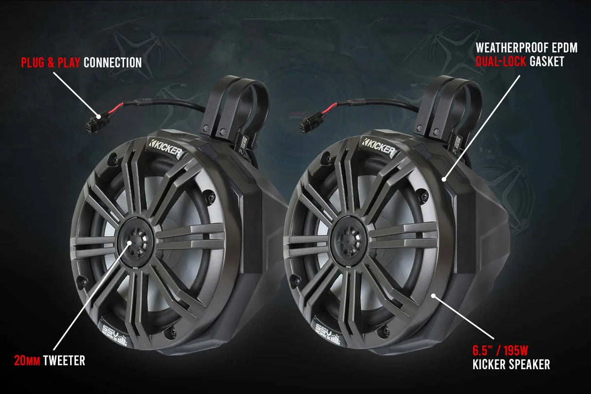 Universal 6.5in Cage-Mounted Speaker-Pods SSV Works