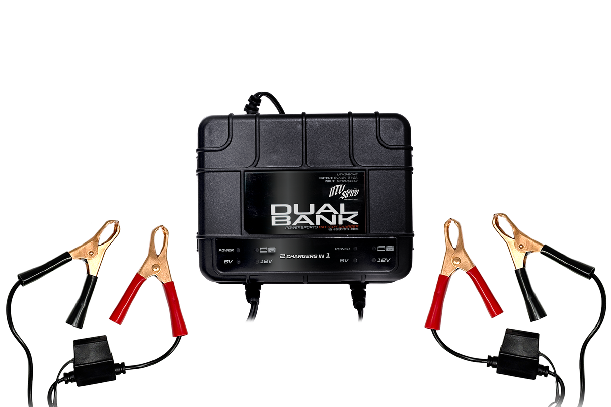 Dual-Bank Battery Charger/Maintainer | UTVS-BCM2 UTV Stereo