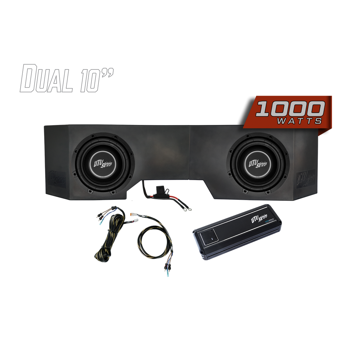 Can-Am® Defender HD10 1000W Dual 10" Subwoofer Kit | UTVS-DEF-SUB-1000-2 UTV Stereo