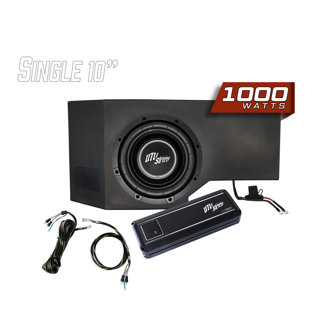 Can-Am® Defender HD10 1000W Single Passenger Side 10" Subwoofer Kit | UTVS-DEF-SUB-1000 UTV Stereo