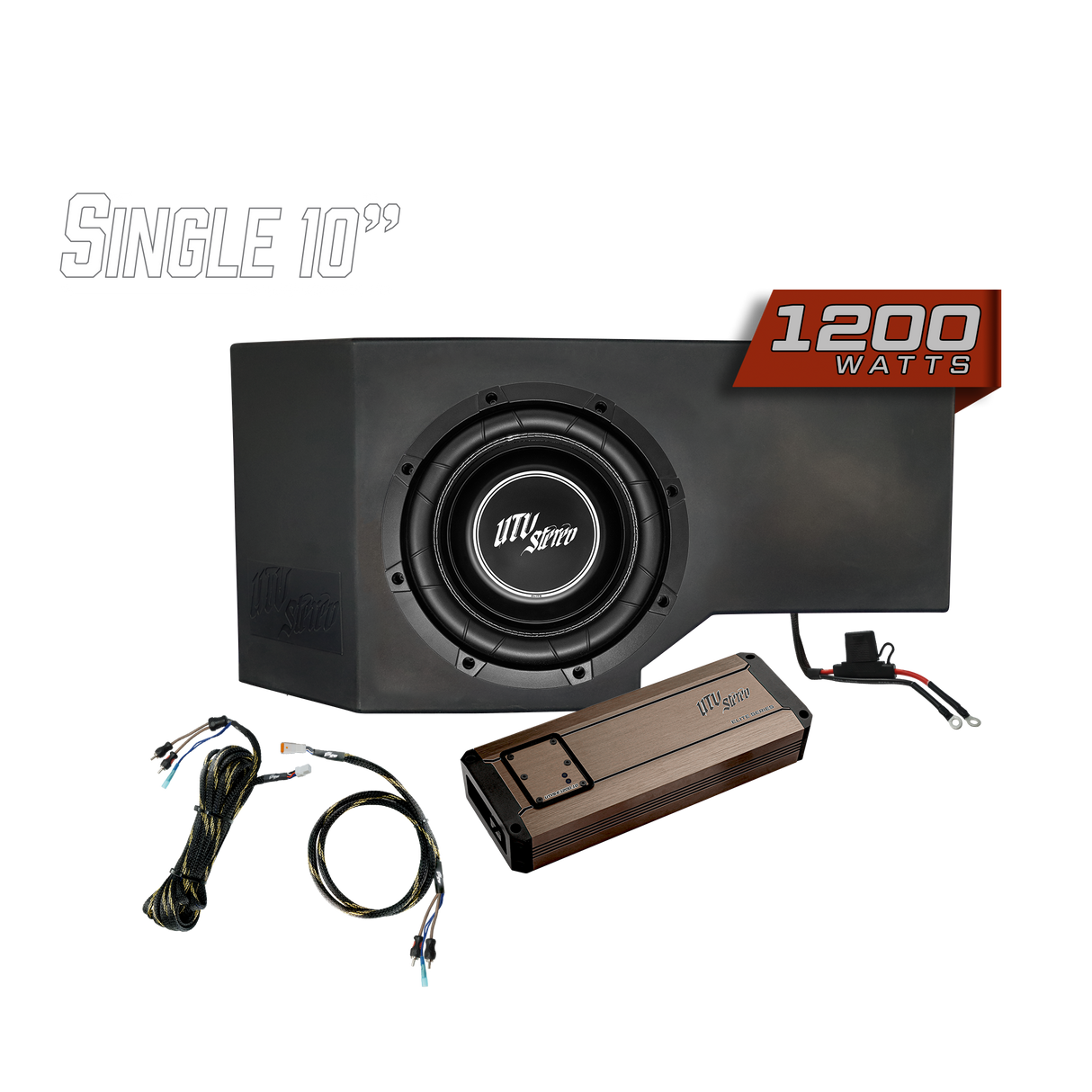 Can-Am® Defender HD10 1200W Single Side 10" Subwoofer Kit | UTVS-DEF-SUB-1200 UTV Stereo