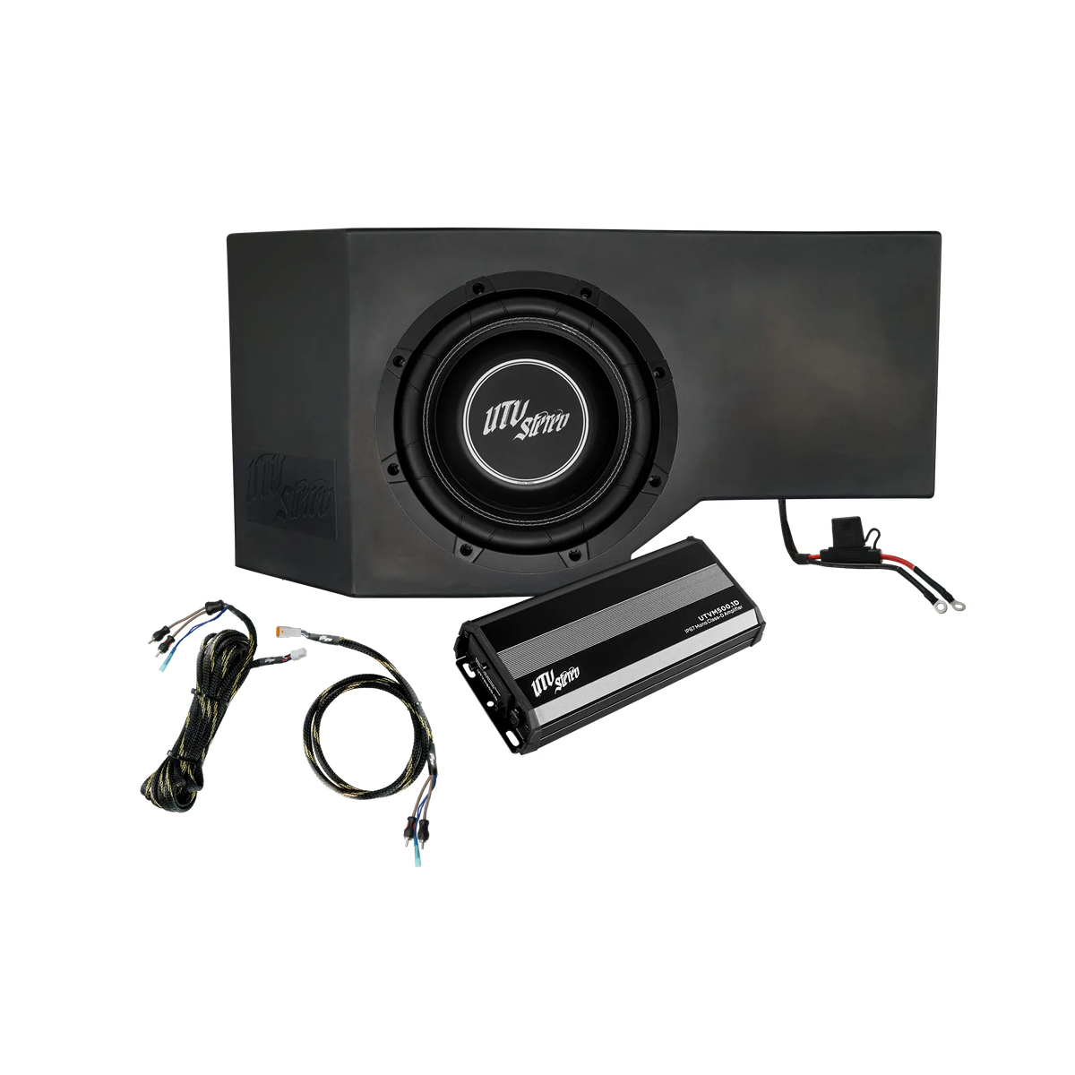 Can-Am® Defender HD10 500W Single Side 10" Subwoofer Kit | UTVS-DEF-SUB-500