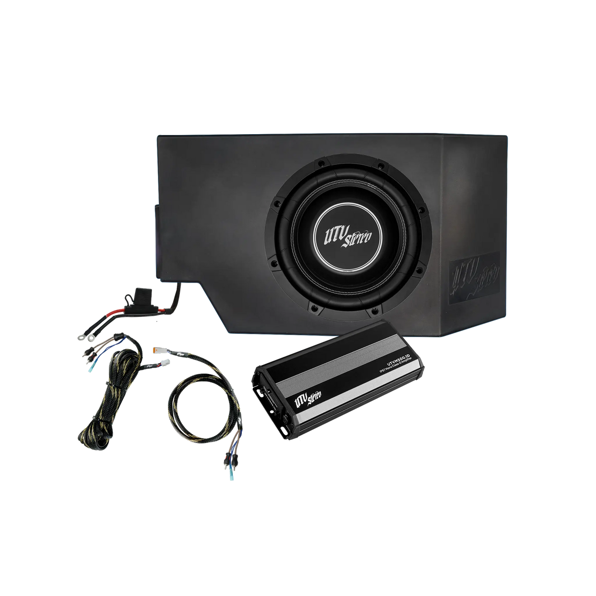 Can-Am® Defender HD10 500W Single Side 10" Subwoofer Kit | UTVS-DEF-SUB-500