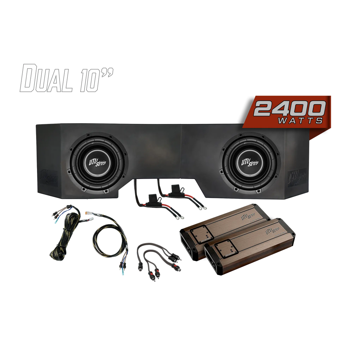 Can-Am® Defender HD10 2400W Dual 10"Subwoofer Kit | UTVS-DEF-SUB-2400-2