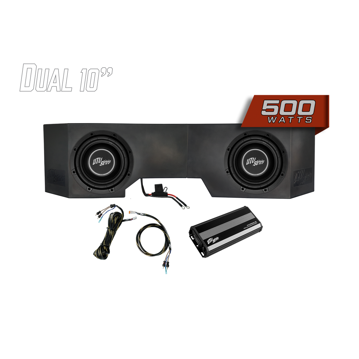 Can-Am® Defender HD10 500W Dual 10" Subwoofer Kit | UTVS-DEF-SUB-500-2 UTV Stereo