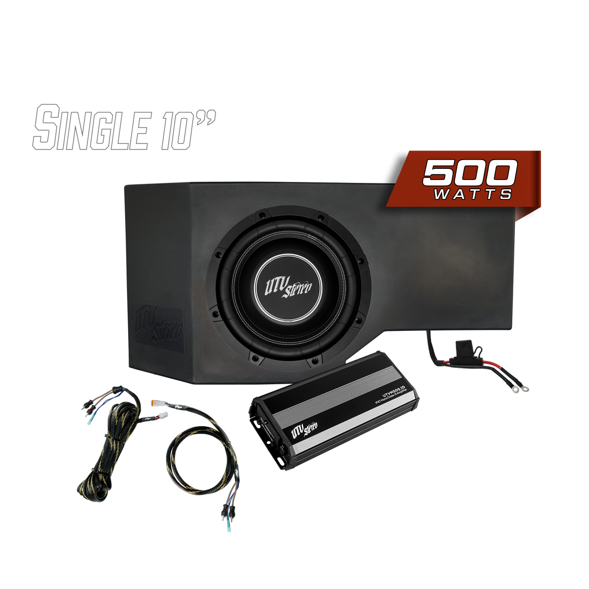 Can-Am® Defender HD10 500W Single Side 10" Subwoofer Kit | UTVS-DEF-SUB-500 UTV Stereo