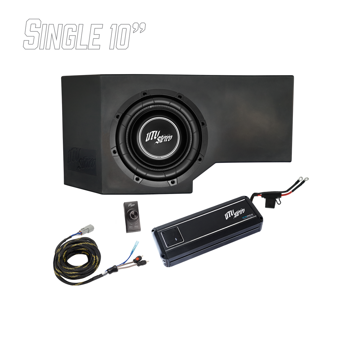 Can-Am® Defender HD11 1000W Single 10" Subwoofer Kit | UTVS-DEF2-1000-1-GO UTV Stereo