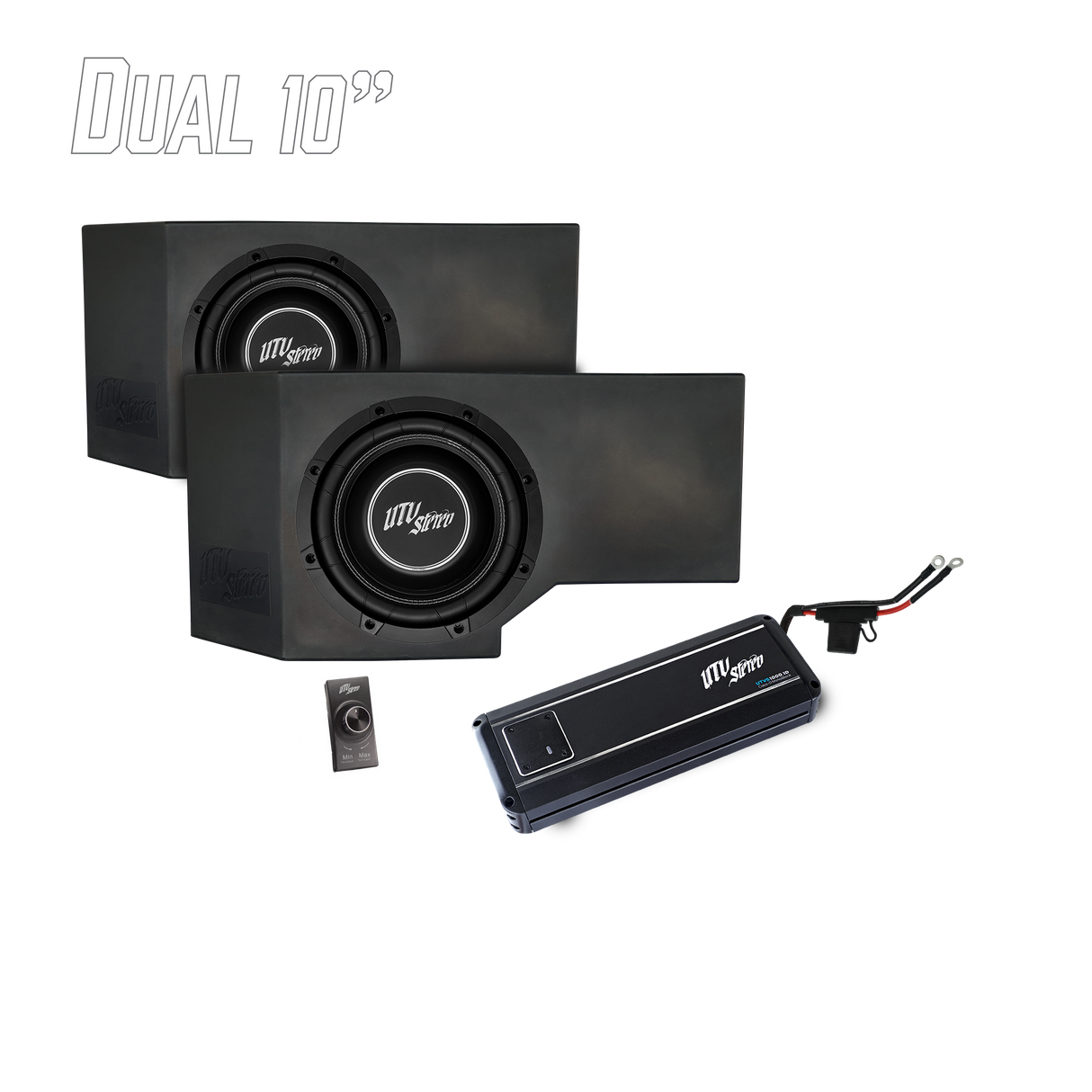 Can-Am® Defender HD11 1000W Dual 10" Subwoofer Kit | UTVS-DEF2-1000-2-GO UTV Stereo