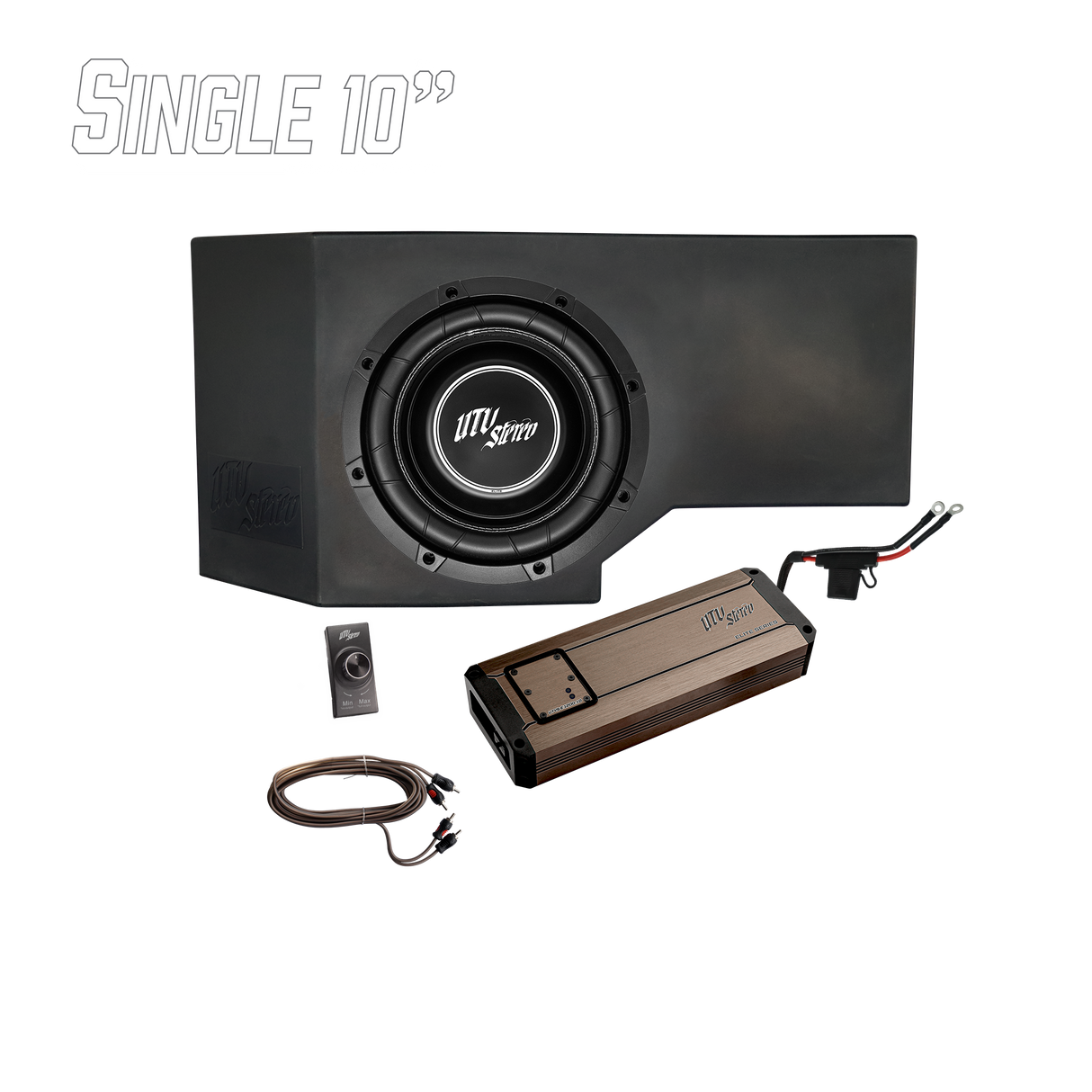 Can-Am® Defender HD11 1200W Single 10" Subwoofer Kit | UTVS-DEF2-1200-1-GO UTV Stereo