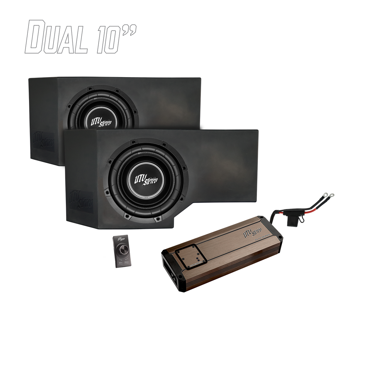 Can-Am® Defender HD11 1200W Dual 10" Subwoofer Kit | UTVS-DEF2-1200-2-GO UTV Stereo