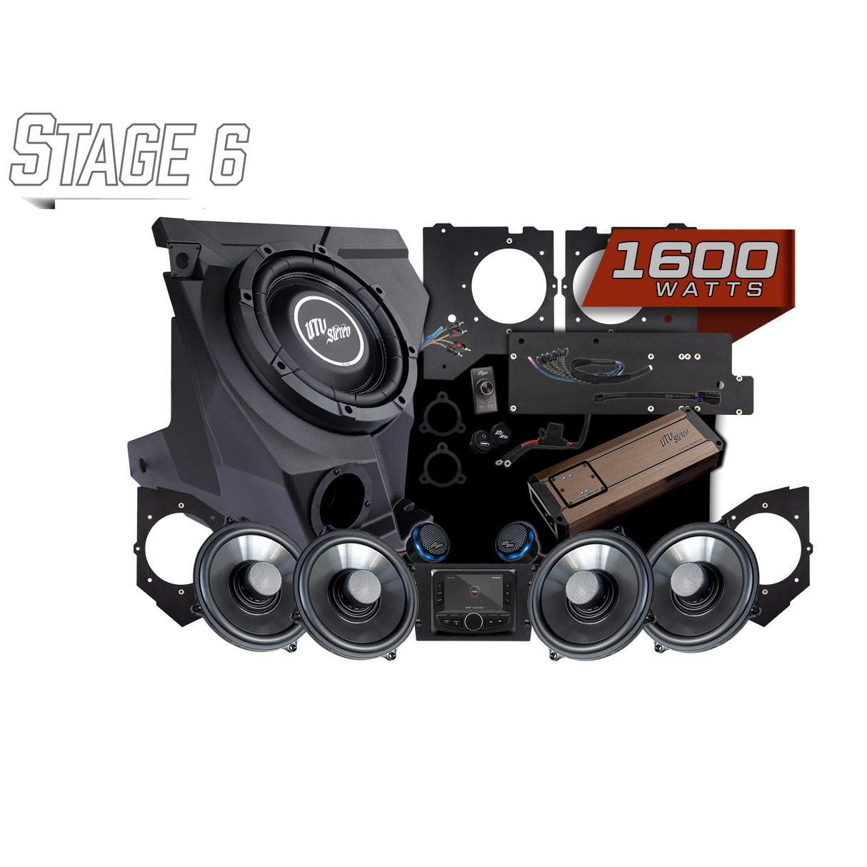 KAWASAKI® TERYX H2 Elite Stage 6 Stereo Kit | UTVS-H2-S6 UTV Stereo