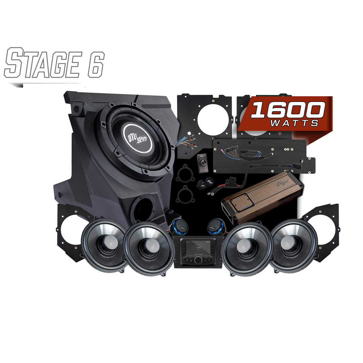 KAWASAKI® TERYX H2 Elite Stage 6 Stereo Kit | UTVS-H2-S6 UTV Stereo