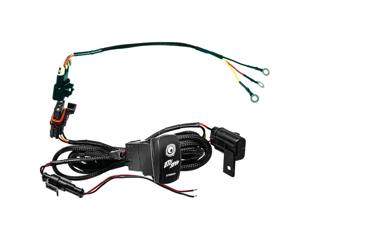 Source Unit Harness + Rocker Switch | UTVS-HRN-LC-SRC UTV Stereo