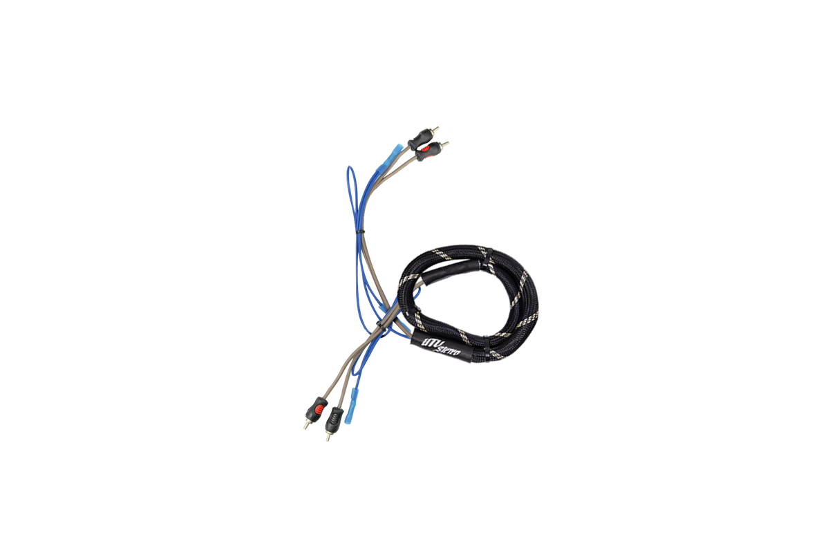 UTV Stereo 4-Channel RCA Harness - Front, Subwoofer + Remote | UTVS-HRN-RCA-2 UTV Stereo