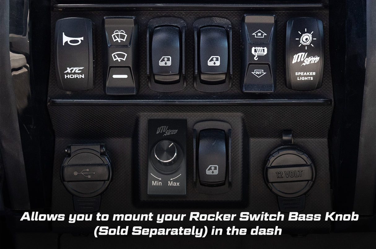 Polaris Ranger 1500 Bass Knob Extension with Sub Out / UTVS-JBL-RC-OUT-TO-RKR-BASS UTV Stereo