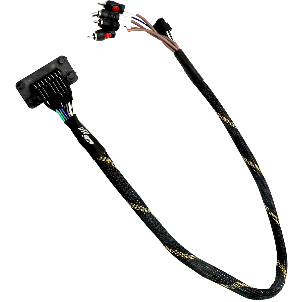 '20-'26 RZR® Pro Series Ride Command Front & Rear RCA Output + Speaker Wire & Remote | UTVS-PRO-RC-RCA-OUT UTV Stereo
