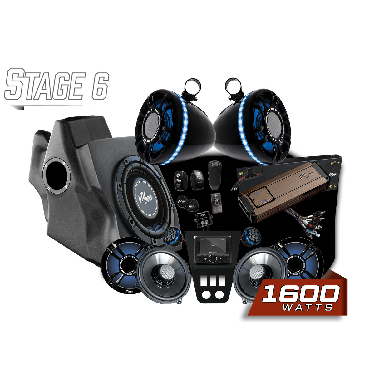 '20-'24 RZR® Pro Series Elite Stage 6 Stereo Kit | UTVS-PRO-S6-E UTV Stereo
