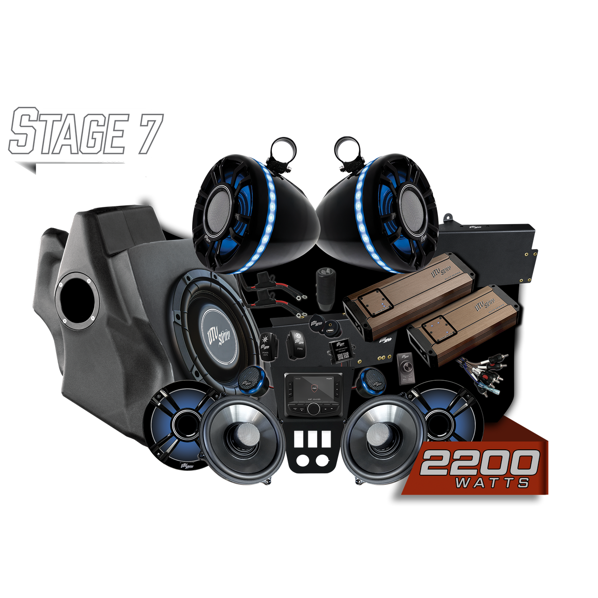'20-'24 RZR® Pro Series Elite Stage 7 Stereo Kit | UTVS-PRO-S7-E UTV Stereo