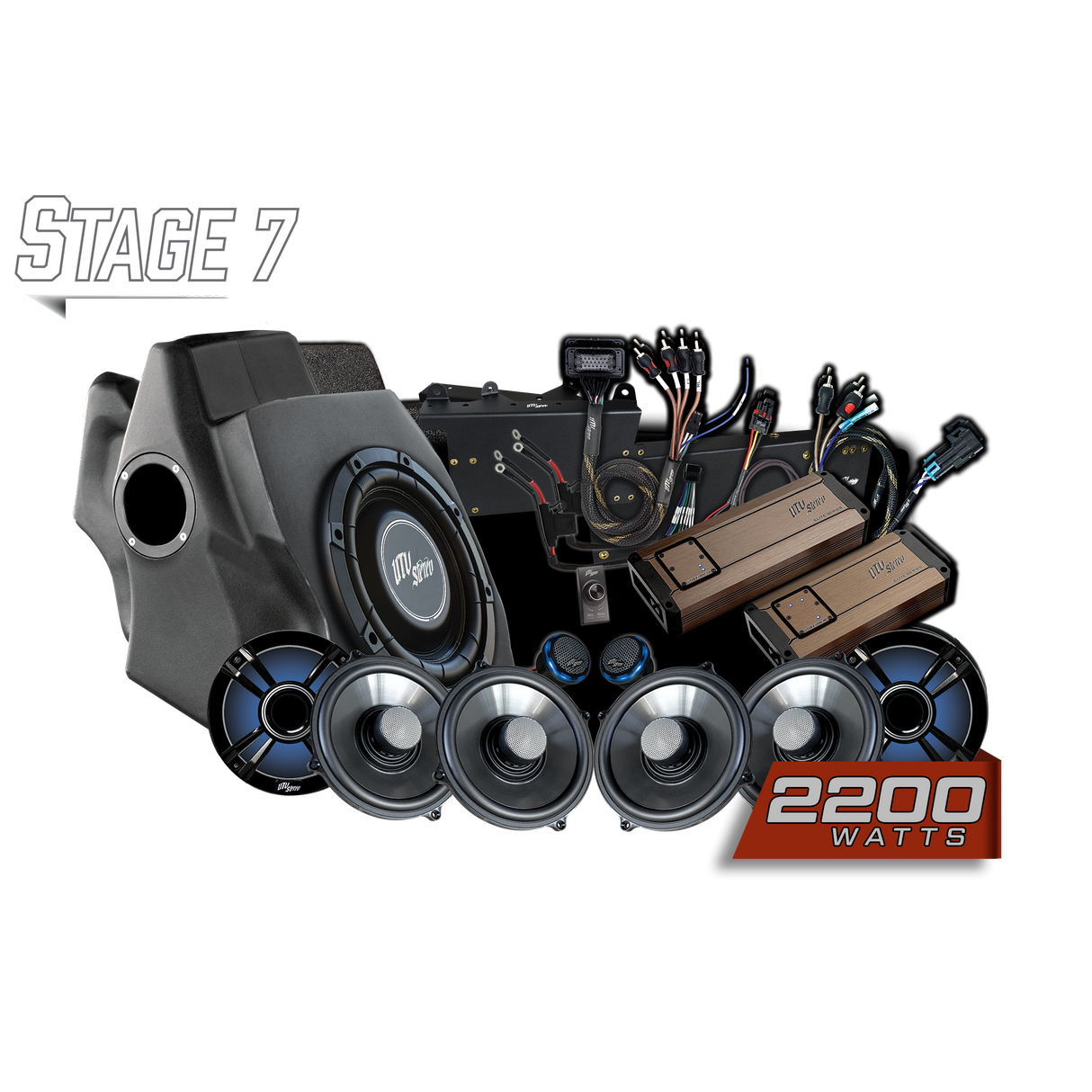 '20-'24 RZR® Pro Series Ride Command® Stage 7 Stereo Kit | UTVS-PRO-S7-RC UTV Stereo