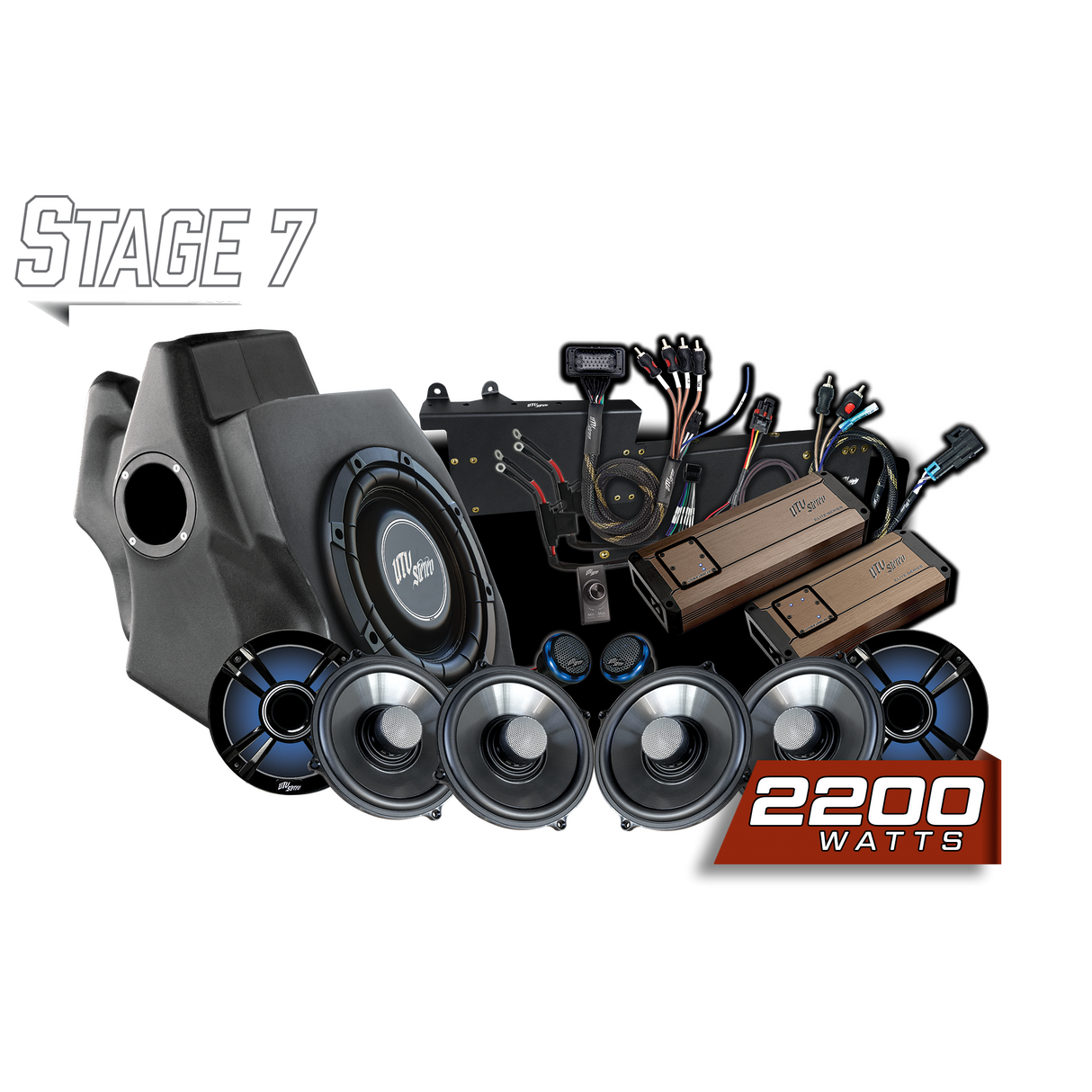 '20-'24 RZR® Pro Series Ride Command® Stage 7 Stereo Kit | UTVS-PRO-S7-RC UTV Stereo
