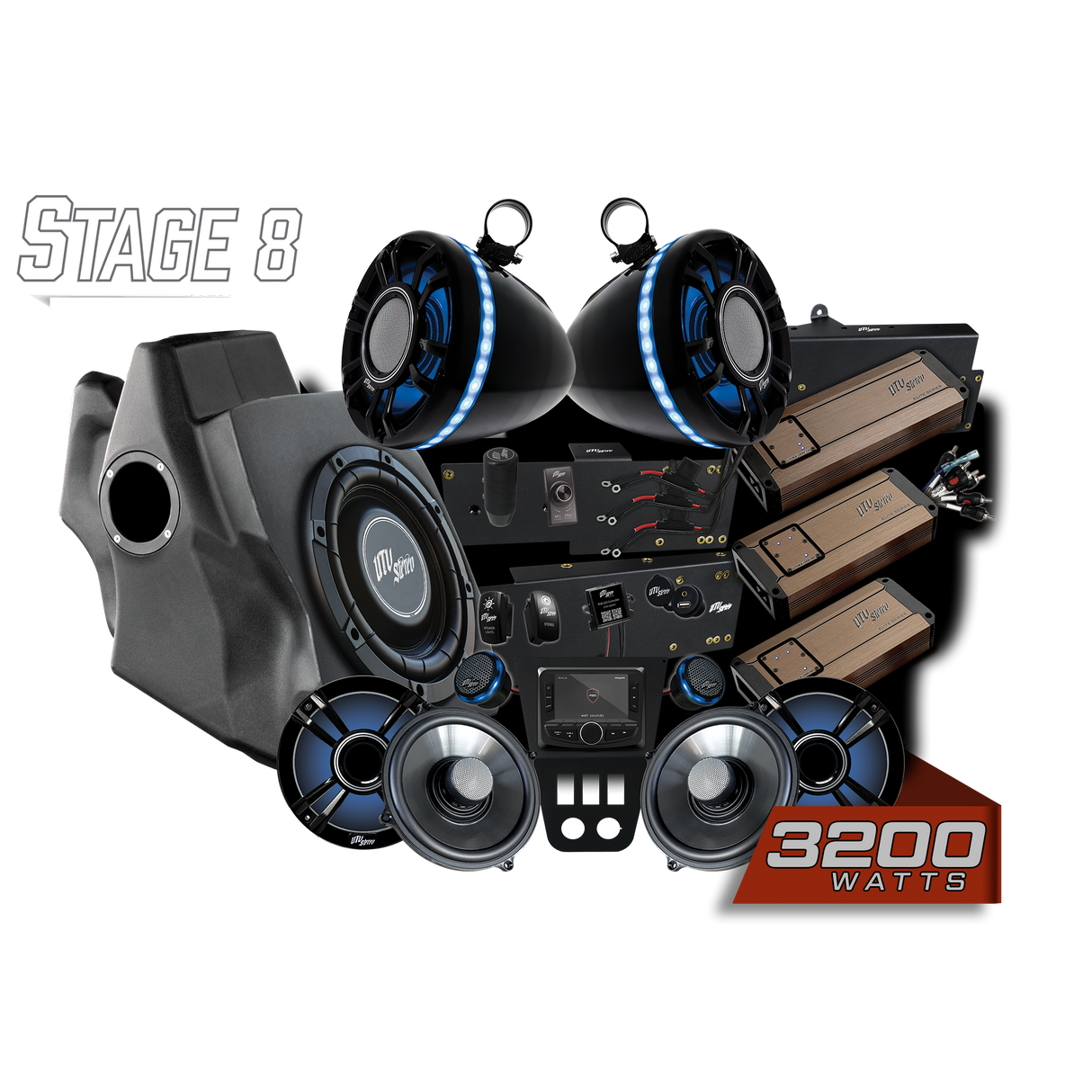 '20-'24 RZR® Pro Series Elite Stage 8 Stereo Kit | UTVS-PRO-S8-E UTV Stereo
