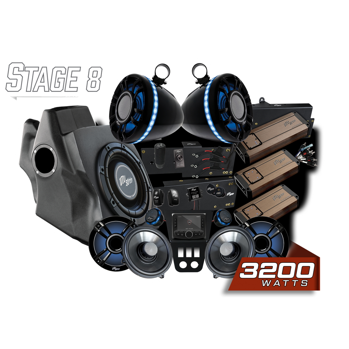 '20-'24 RZR® Pro Series Elite Stage 8 Stereo Kit | UTVS-PRO-S8-E UTV Stereo