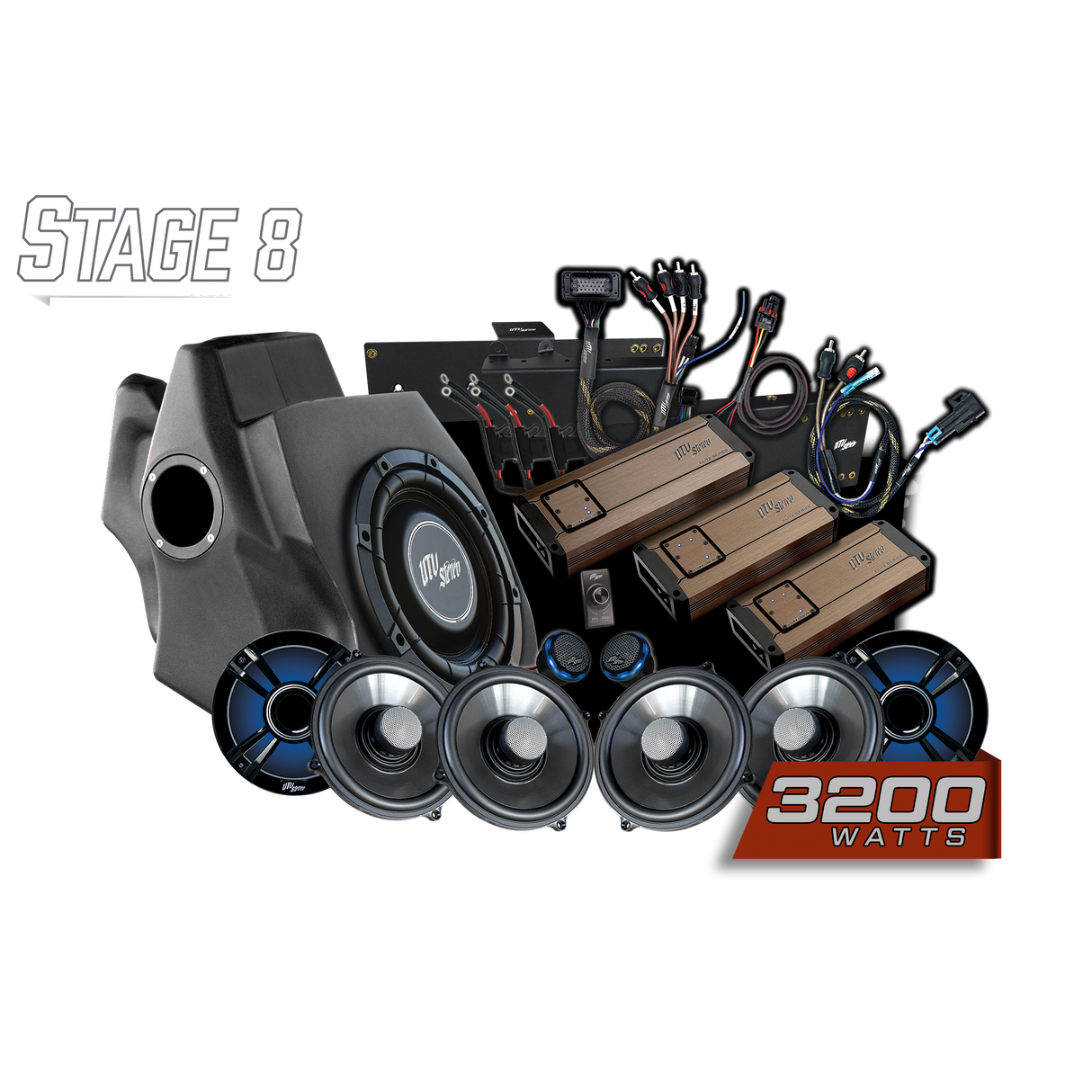 '20-'24 RZR® Pro Series Ride Command® Stage 8 Stereo Kit | UTVS-PRO-S8-RC UTV Stereo