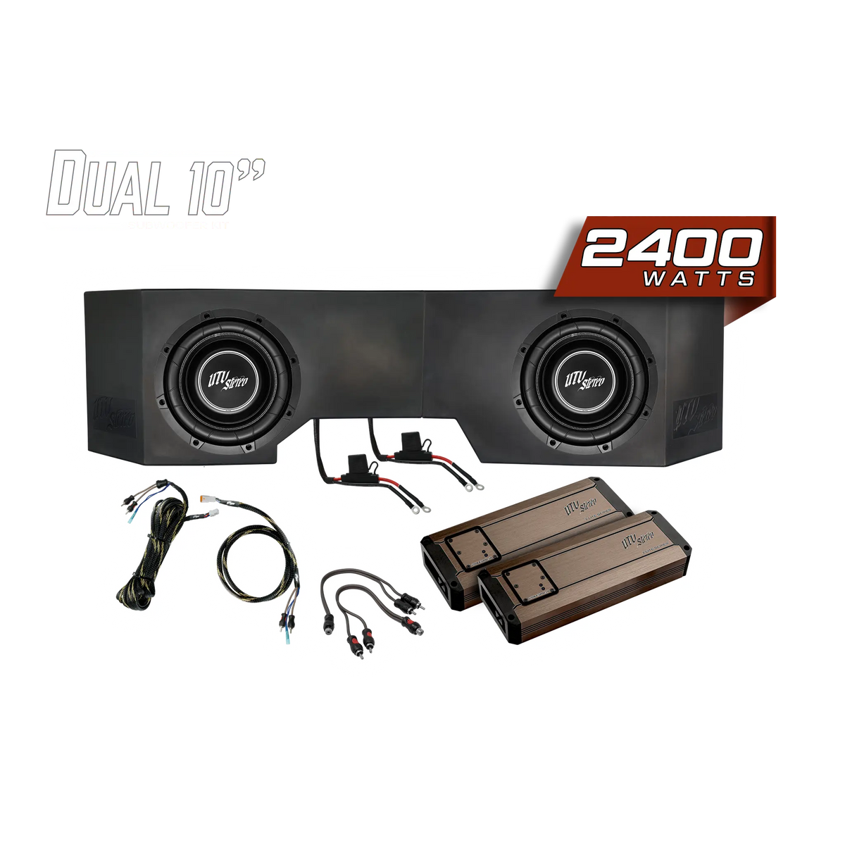 Can-Am® Defender HD10 2400W Dual 10"Subwoofer Kit | UTVS-DEF-SUB-2400-2