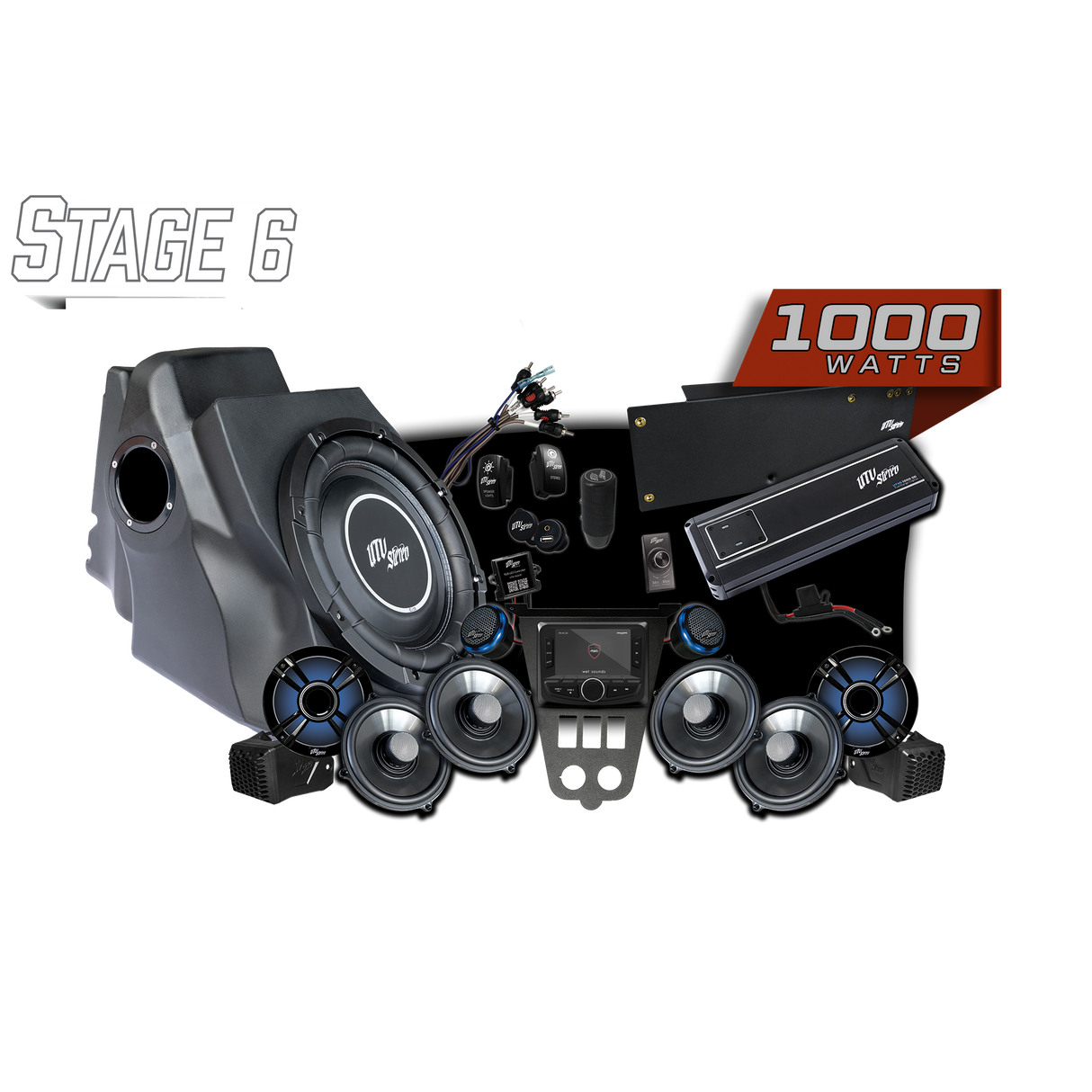 '25-'26 RZR® Pro Series Signature Stage 6 Stereo Kit | UTVS-PRO2-S6-S UTV Stereo