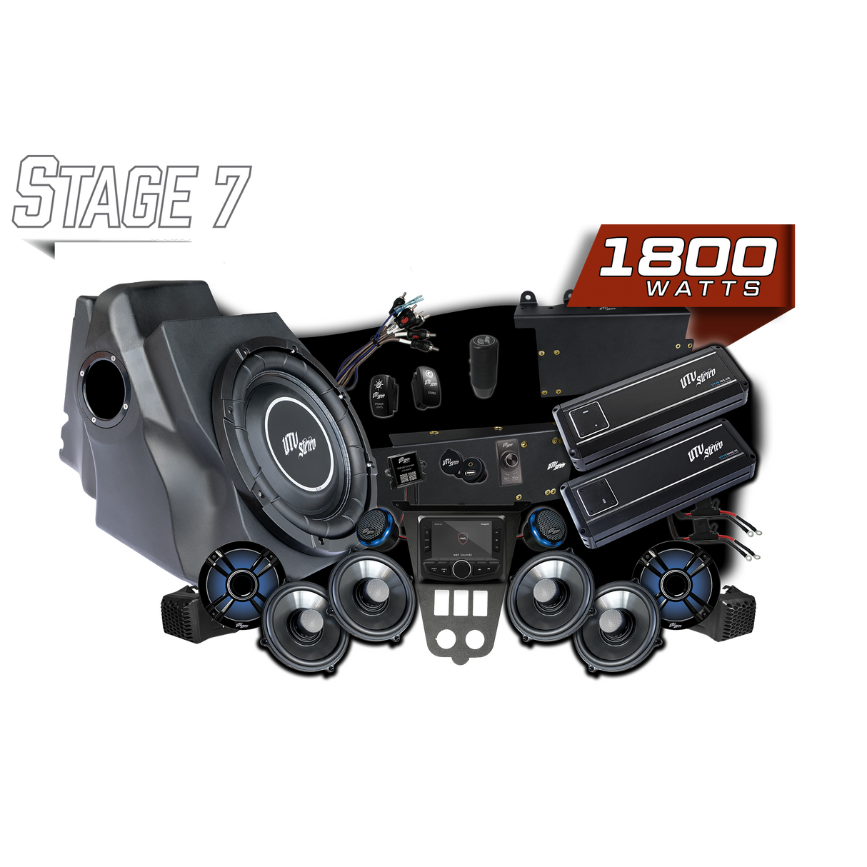 '25-'26 RZR® Pro Series Signature Stage 7 Stereo Kit | UTVS-PRO2-S7-S UTV Stereo