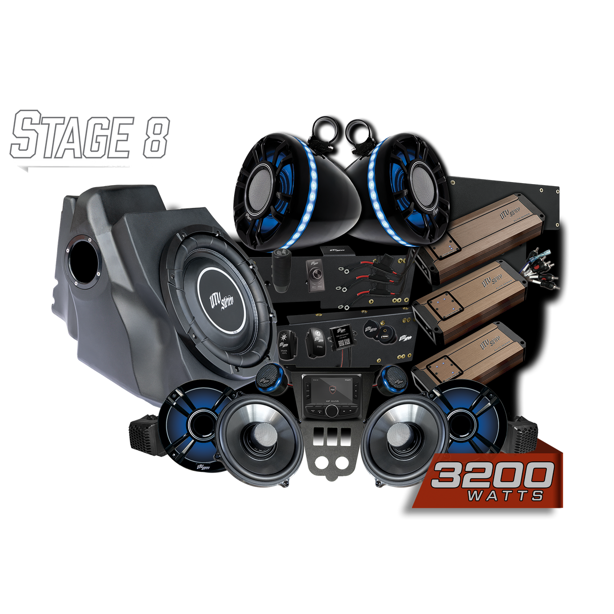 '25-'26 RZR® Pro Series Elite Stage 8 Stereo Kit | UTVS-PRO2-S8-E UTV Stereo