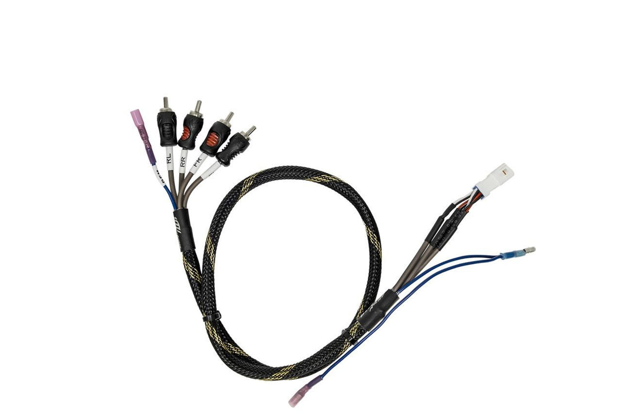 UTV Stereo Can-Am Maverick R BRP Go Front / Rear RCA Output Harness (with Remote)